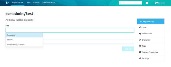 Suggestions of predefined keys