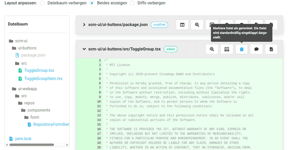 Pull Request - Review-Markierungen