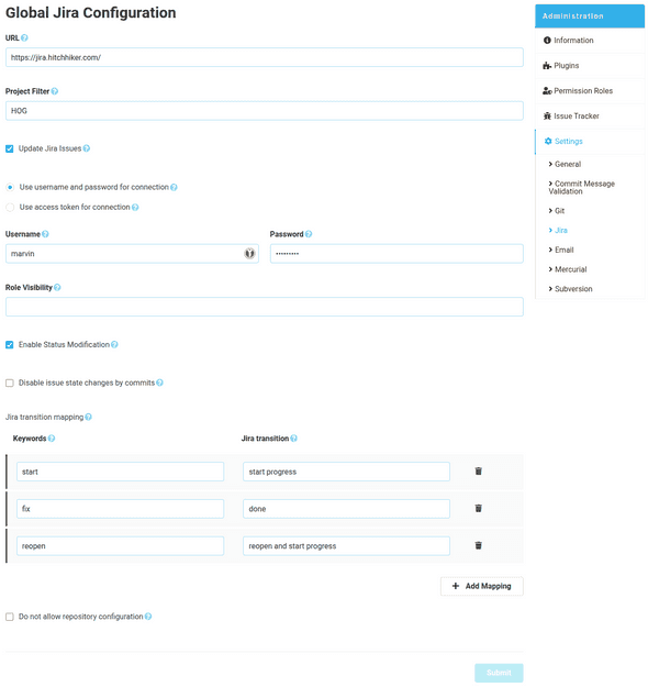 Jira Configuration