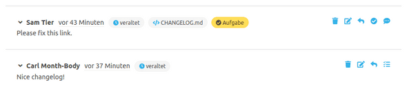 Pull Request - Outdated comment