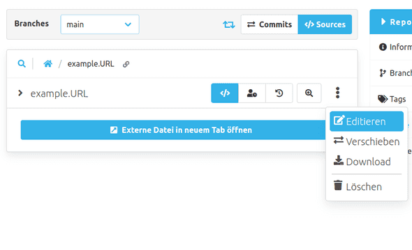 Edit external file