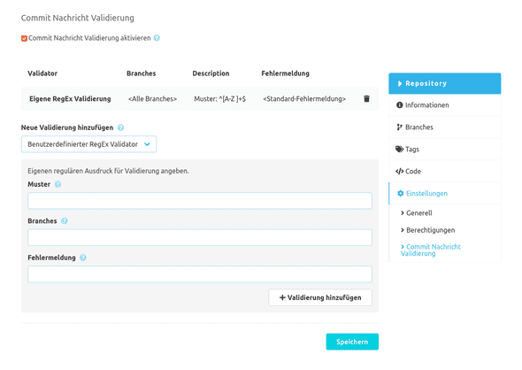 Commit Message Validation