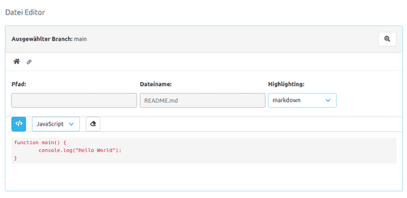 Code-Block Beispiel