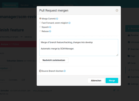 Pull Request - Merge-Modal
