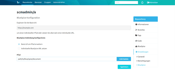 Repository spezifische Konfiguration