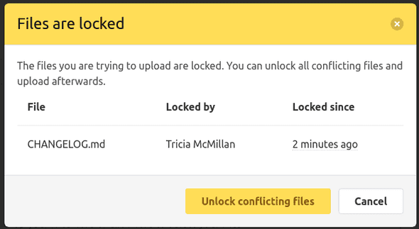 File Upload Lock