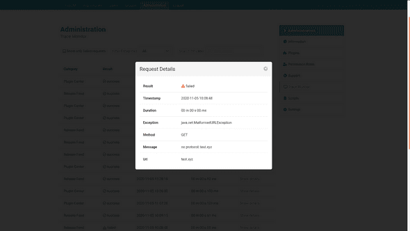 Trace Monitor Details