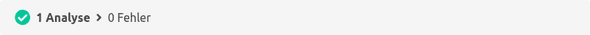Statusbar Successful