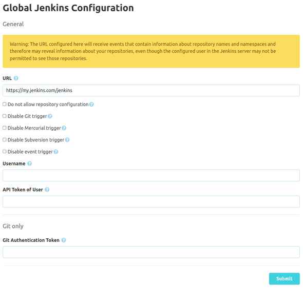 Jenkins Global Configuration