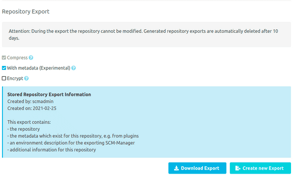 Repository-Settings-General-Export