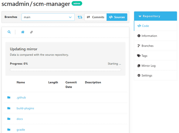 Banner in SCM-Manager