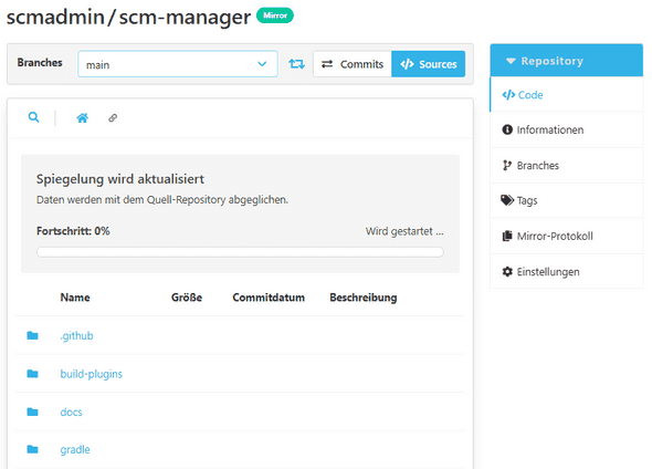 Banner in SCM-Manager
