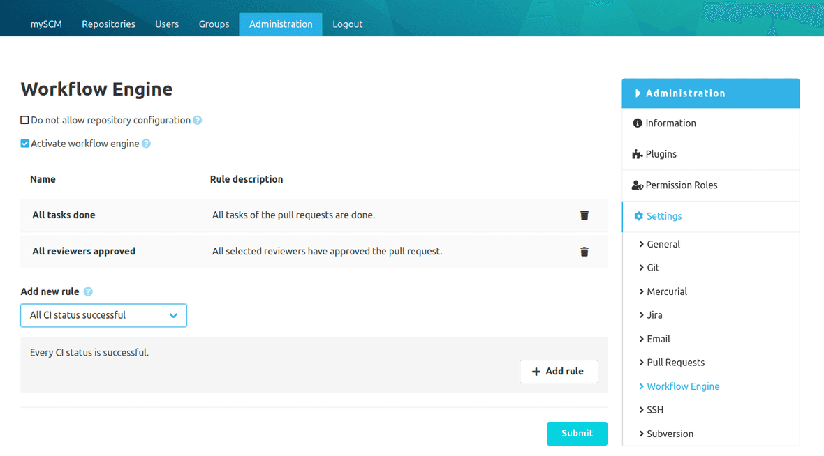Workflow Engine | SCM-Manager
