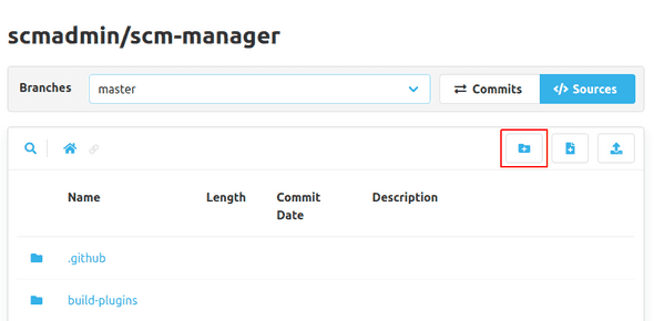 "Create folder" button