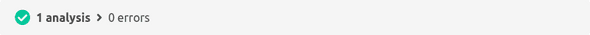 Statusbar Successful