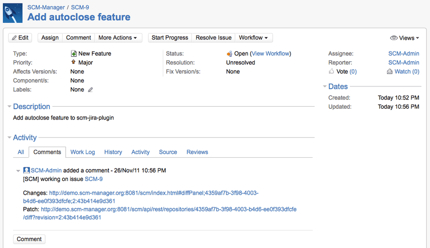 Jira Plugin SCMManager